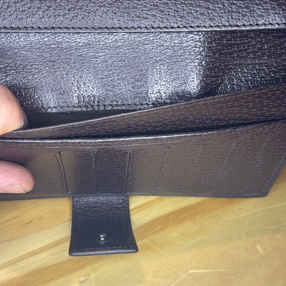 Authentic GUCCI canvas GG Monogram Long Wallet With Box - Picture 6 of 7